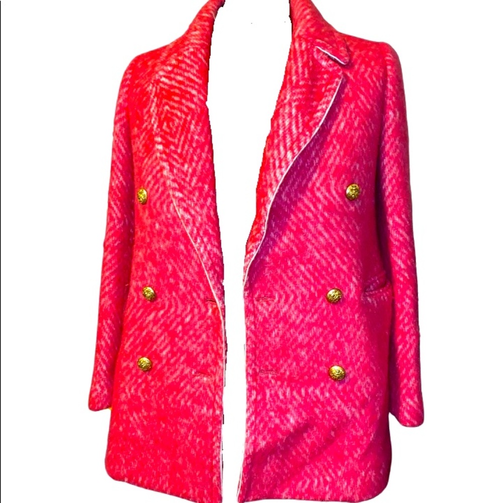 J Crew Sorbet wool pea coat size 12